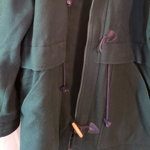 Herman Kay, Size 14, Emerald Green Winter Coat - Picture 3 of 16